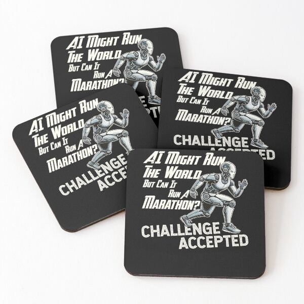 Item preview, AI Might Run World But Can It Run A Marathon? Funny Challenge designed and sold by Dressed For  Duty.