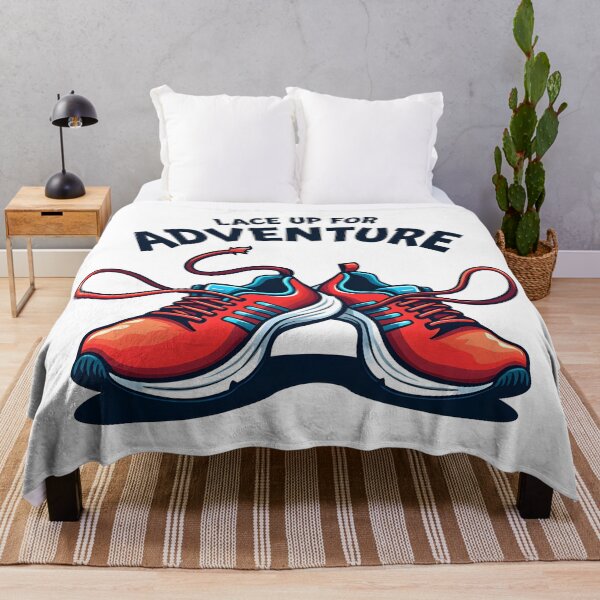 Item preview, A pair of shoes with laces: "Lace Up for Adventure" designed and sold by FoxyJags.