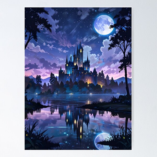 Item preview, Enchanted Castle Night designed and sold by ArtbySameer.