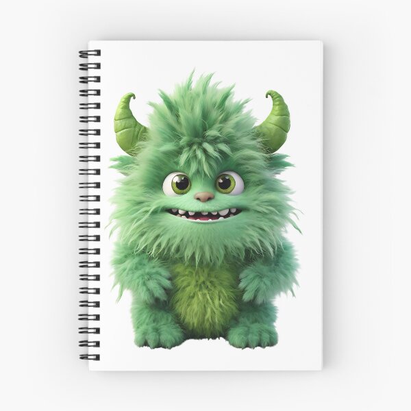 Item preview, green furry monster designed and sold by misbahsiro.
