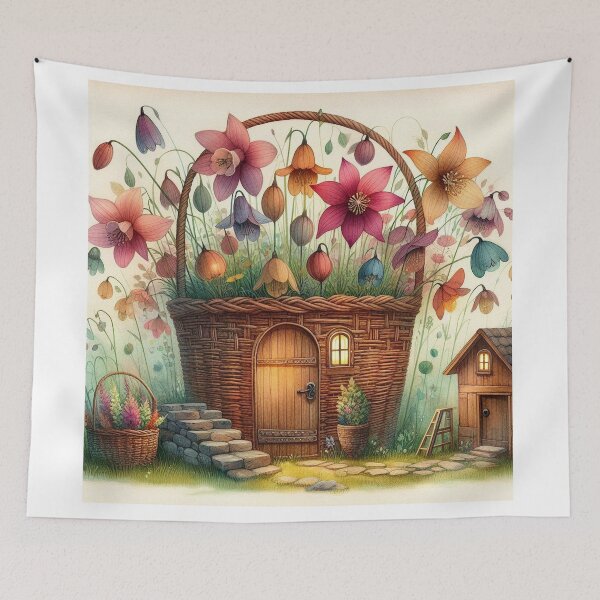 Item preview, A Basketful of Blooming Dreams designed and sold by Beyondnote-Art.