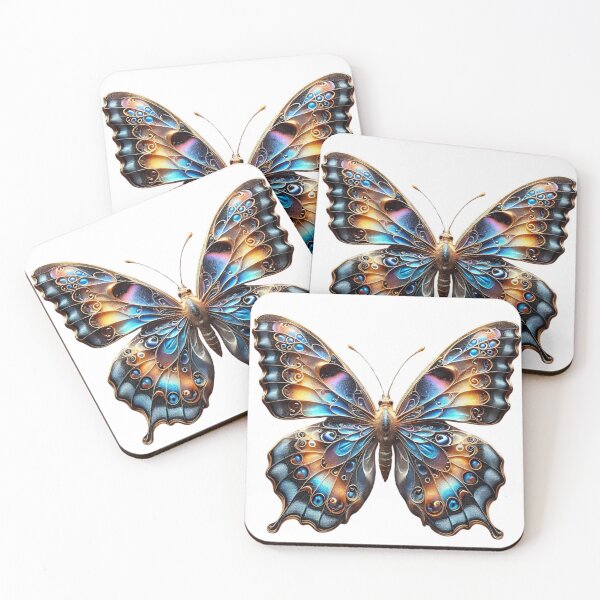 Item preview, Vibrant Realistic Butterfly Design - Nature's Art on Black Background designed and sold by Zuday.