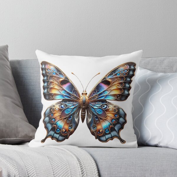 Item preview, Vibrant Realistic Butterfly Design - Nature's Art on Black Background designed and sold by Zuday.