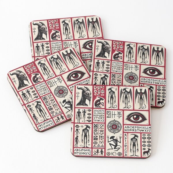 Item preview, demonic skeleton red hieroglyph and runic design designed and sold by Cord75.