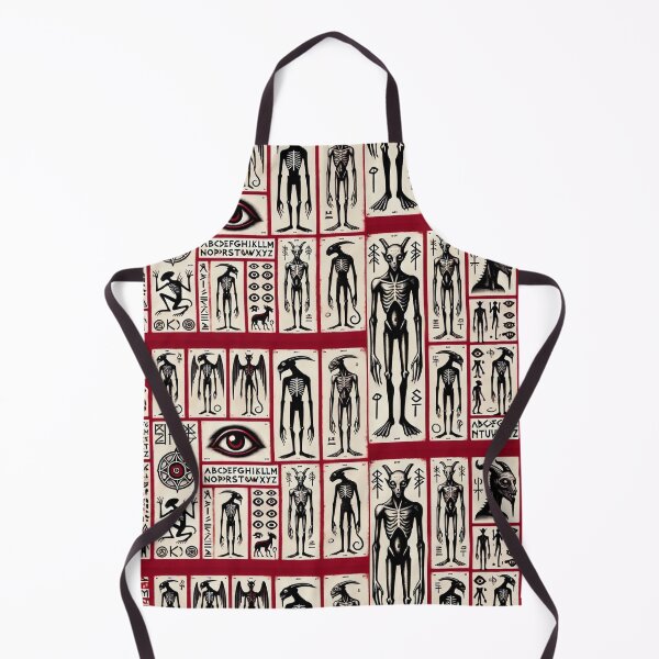Item preview, demonic skeleton red hieroglyph and runic design designed and sold by Cord75.