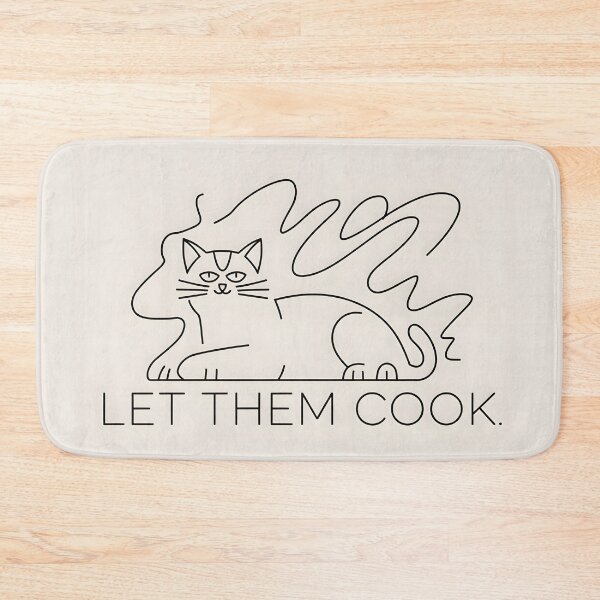 Item preview, Let Them Cook, Minimalist Cat Line Art, Serene Feline Sketch, Sleek Cat Illustration, Whimsical Cozy Vibes designed and sold by Kintsugi99.