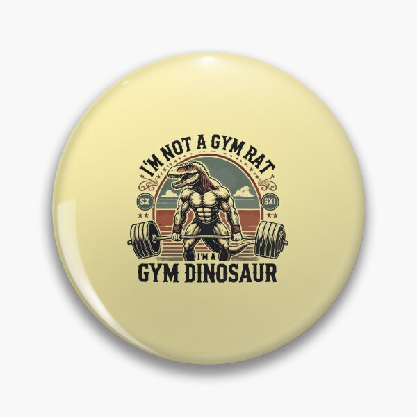 Item preview, I'm Not a Gym Rat, I'm a Gym Dinosaur - Workout Humor designed and sold by chantastical.