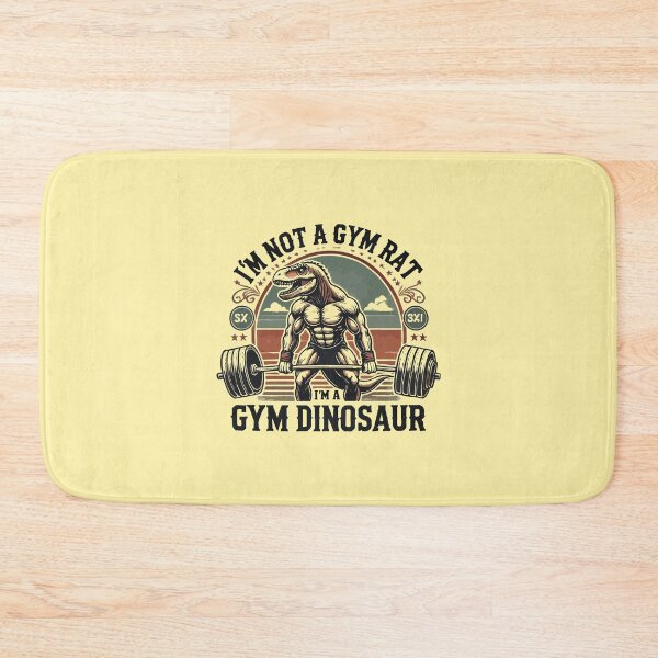 Item preview, I'm Not a Gym Rat, I'm a Gym Dinosaur - Workout Humor designed and sold by chantastical.