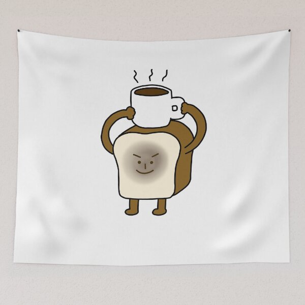 Item preview, a cup of coffee on the bread guy designed and sold by superbaechoo.