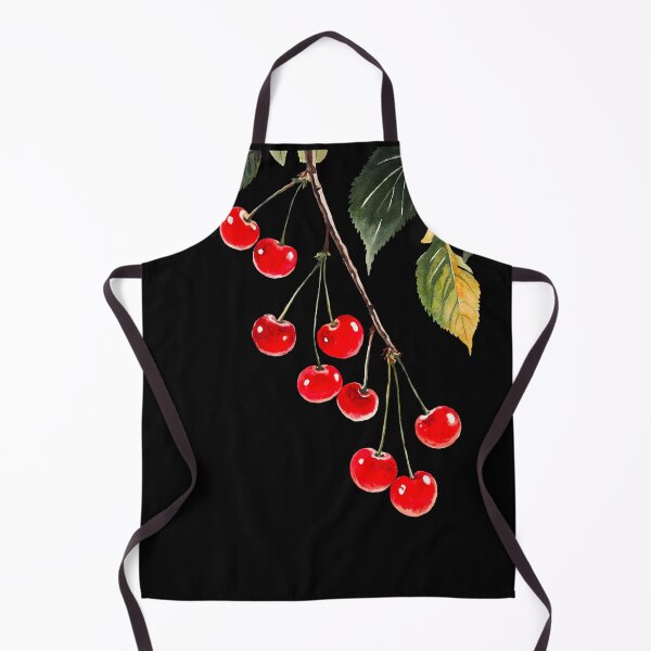 Item preview, Watercolor Style Cherry Artwork with Green Leaves. Botanical Illustration of Cherries with Detailed Leaves designed and sold by Anastasiia Yurevych.