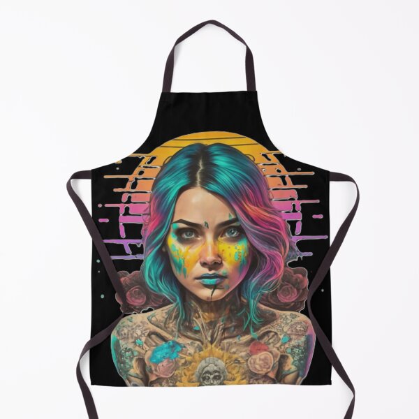 Item preview, woman with expressive tattoos designed and sold by Izabela Włodarczyk.