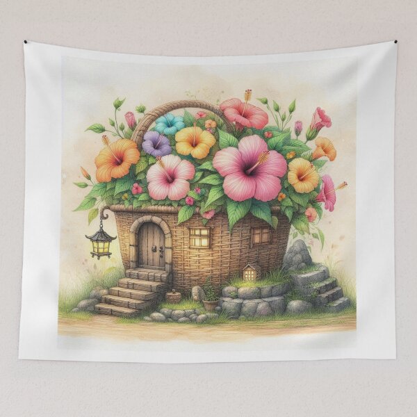 Item preview, A Basketful of Blooming Dreams designed and sold by Beyondnote-Art.