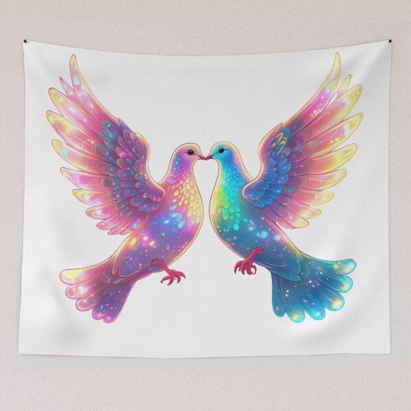 Item preview, Eternal Love Doves - A Symbol of Vibrant Romance designed and sold by GloriousArtSKD.