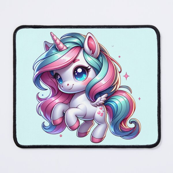 Item preview, Kawaii Chibi Pastel Unicorn / Pegasus with Heart Marks designed and sold by 2ndSketch.