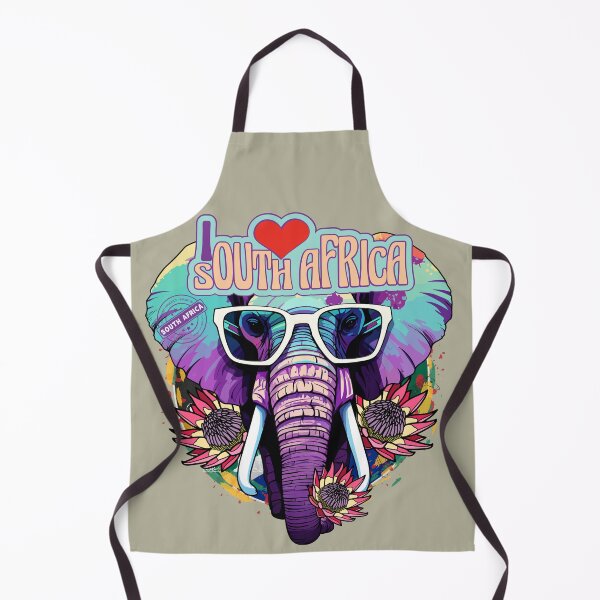 Item preview, I Love South Africa Elephant & Proteas designed and sold by Wentoo.