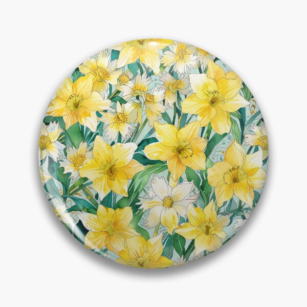 Item preview, Cheerful daffodil flower, yellow trumpet-shaped designed and sold by CoolPixels.