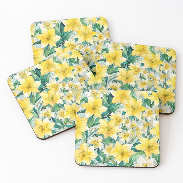 Item preview, Cheerful daffodil flower, yellow trumpet-shaped designed and sold by CoolPixels.