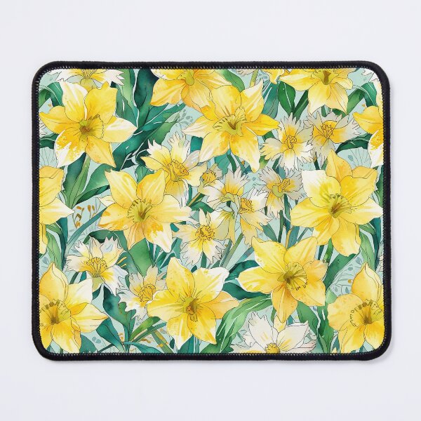 Item preview, Cheerful daffodil flower, yellow trumpet-shaped designed and sold by CoolPixels.