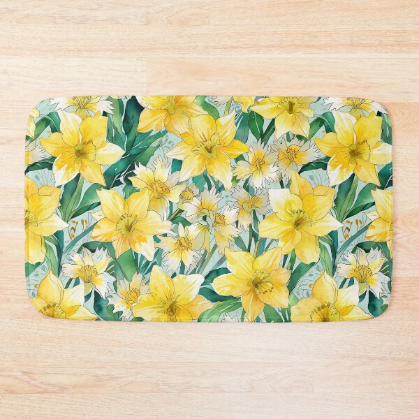 Item preview, Cheerful daffodil flower, yellow trumpet-shaped designed and sold by CoolPixels.