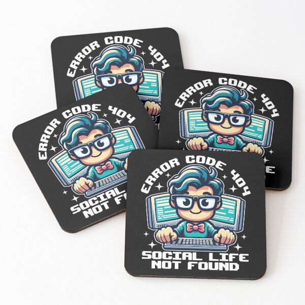 Item preview, ERROR CODE 404 SOCIAL LIFE NOT FOUND designed and sold by KEF Custom.