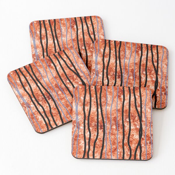 Item preview, Burnt Forest - Abstract Ochre Version designed and sold by KeksWorkroom.
