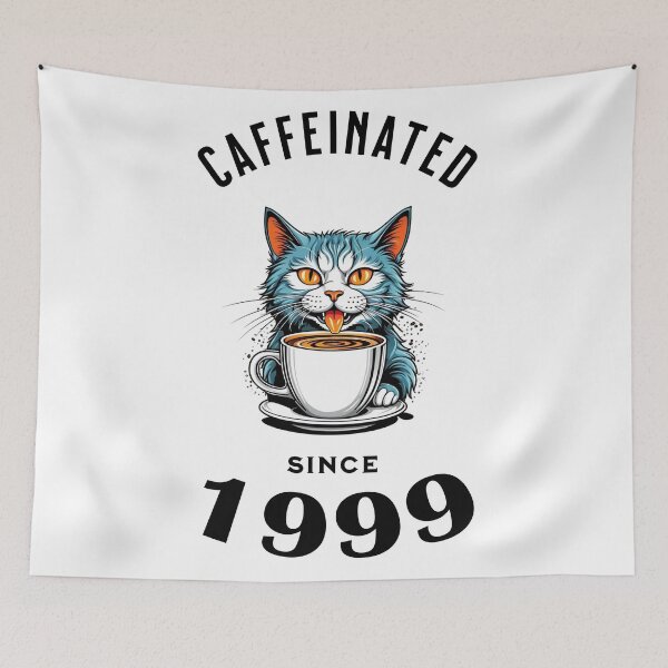 Item preview, Cat Caffeinated Since 1999 designed and sold by LegendaryDesigns.