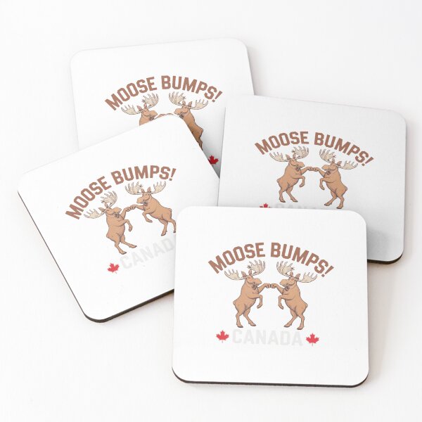 Item preview, Moose Bumps, Canada, The Ultimate Animal Bromance, happy, funnyfits70, Humor, Funny, retro, vintage, funny quotes, animal humor, designed and sold by FunnyFits70.