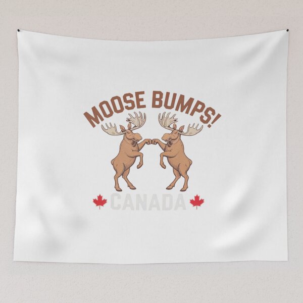 Item preview, Moose Bumps, Canada, The Ultimate Animal Bromance, happy, funnyfits70, Humor, Funny, retro, vintage, funny quotes, animal humor, designed and sold by FunnyFits70.