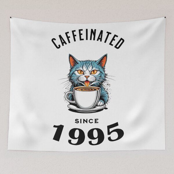 Item preview, Cat Caffeinated Since 1995 designed and sold by LegendaryDesigns.