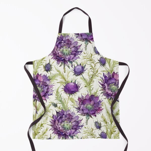 Item preview, Spiky purple blooms, bold thistle flower designed and sold by CoolPixels.