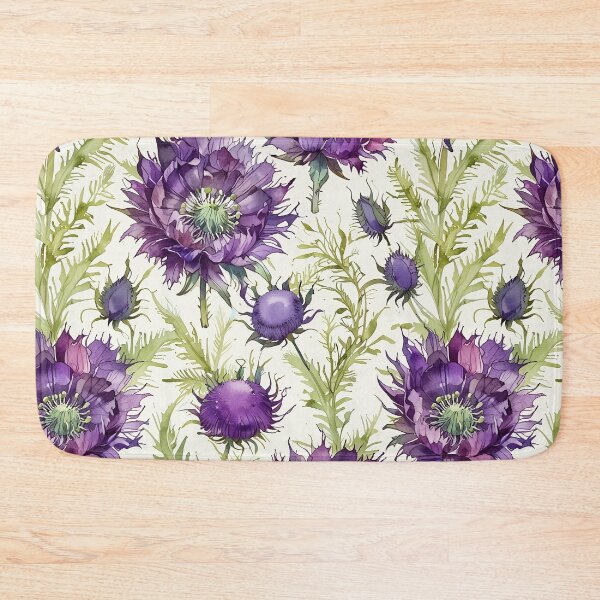 Item preview, Spiky purple blooms, bold thistle flower designed and sold by CoolPixels.