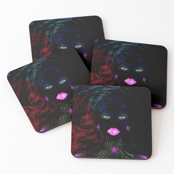 Item preview, Starlit Mystique: Abstract Cosmic Portrait designed and sold by Krisadel.