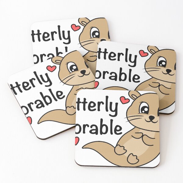 Item preview, cute otter valentine otterly adorable quote designed and sold by vandepasch.