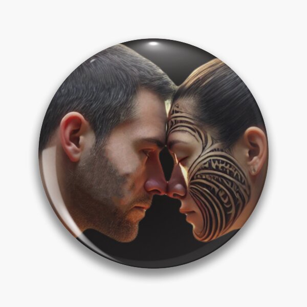 Item preview, "Traditional Māori Hongi Greeting" designed and sold by Wiredart.