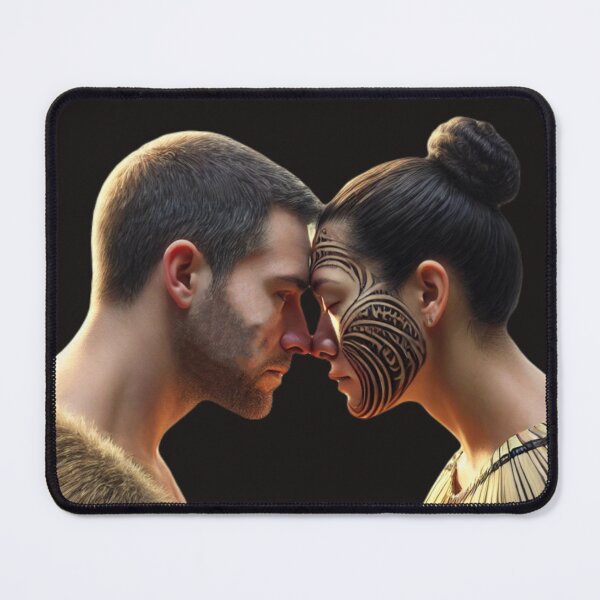 Item preview, "Traditional Māori Hongi Greeting" designed and sold by Wiredart.