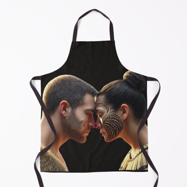 Item preview, "Traditional Māori Hongi Greeting" designed and sold by Wiredart.