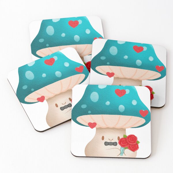 Item preview, cute valentine mushroom flowers valentines day cupido designed and sold by vandepasch.