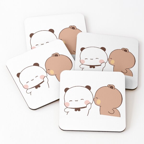 Item preview, Dudu kissing cute bubu designed and sold by ThePurplePrints.