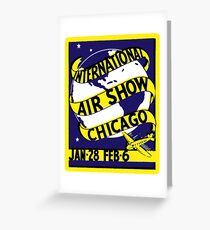 1938 Chicago International Air Show Greeting Card