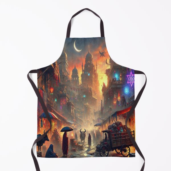 Item preview, AI generated witch market, dystopian fantasy designed and sold by AI-this-is-AI.