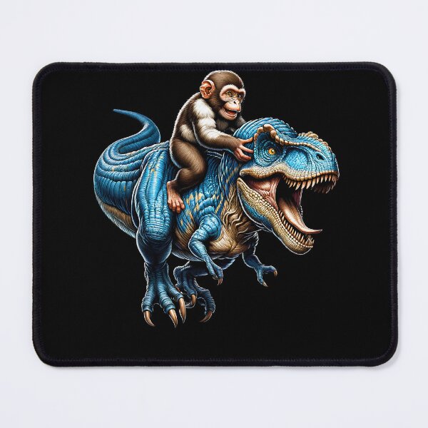 Item preview, Monkey Riding Dinosaur Lover designed and sold by Kimberley King Art  King Art.
