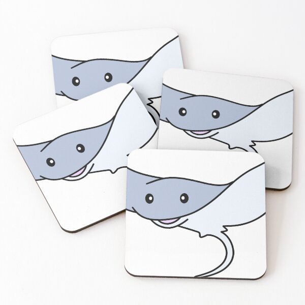 Item preview, cute stingray happy kawaii sea animal designed and sold by vandepasch.
