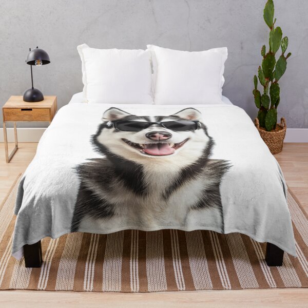 Item preview, Funny cool Siberian Husky Dog wearing sunglasses designed and sold by LazyOwlStore.