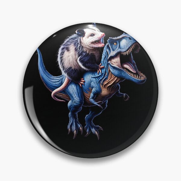 Item preview, Opossum Riding Dinosaur Lover Trash Garbage designed and sold by Kimberley King Art  King Art.
