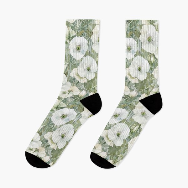 Item preview, White poppy flower designed and sold by CoolPixels.