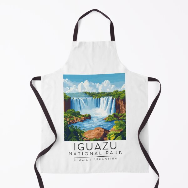 Item preview, Póster de viaje vintage del Parque Nacional Iguazú (Brasil/Argentina) designed and sold by GoodOldVintage.