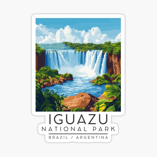 Artikel-Vorschau von Ein Vintage-Reiseposter des Iguazu-Nationalparks - Brasilien / Argentinien, designt und verkauft von GoodOldVintage.