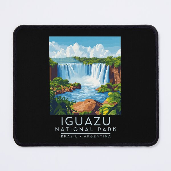 Item preview, A Vintage Travel Poster of Iguazu National Park - Brazil / Argentina designed and sold by GoodOldVintage.