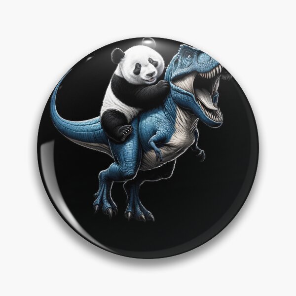 Item preview, Panda Riding Dinosaur Lover designed and sold by Kimberley King Art  King Art.