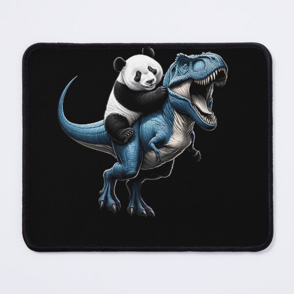 Item preview, Panda Riding Dinosaur Lover designed and sold by Kimberley King Art  King Art.